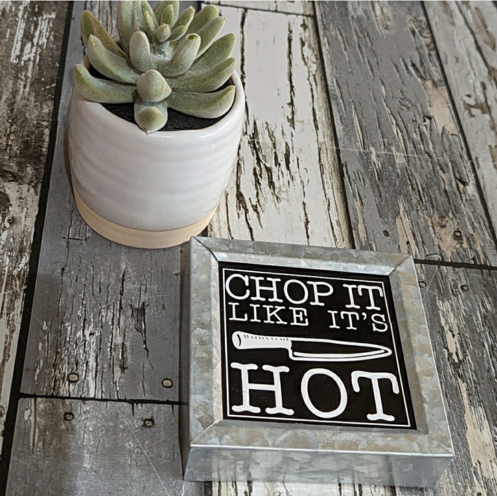Chop Kitchen Sign NWT!